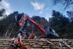 Hitachi ZX225 mit Woody WH60-1