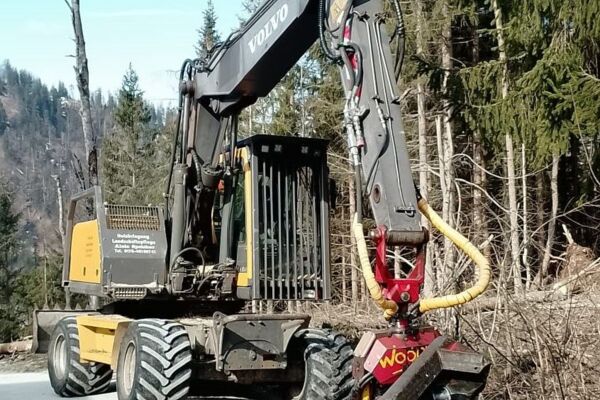 Baggerprozessor Volvo EW180B mit Woody 60