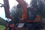 Baggerprozessor Doosan DX210 mit Woody 60 und Rückewinde